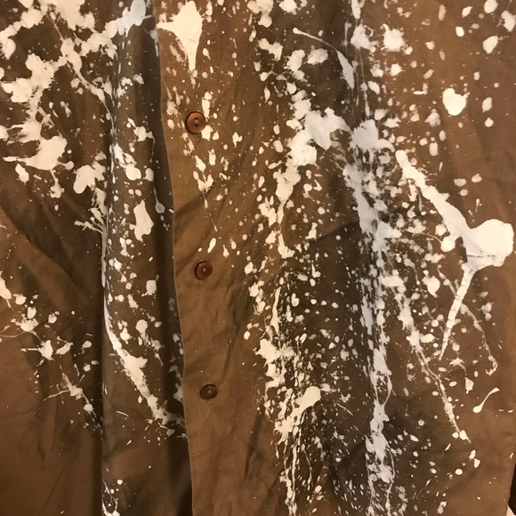Urban Renewal Vintage Paint Splattered Work Shirt - Picture 7 of 8